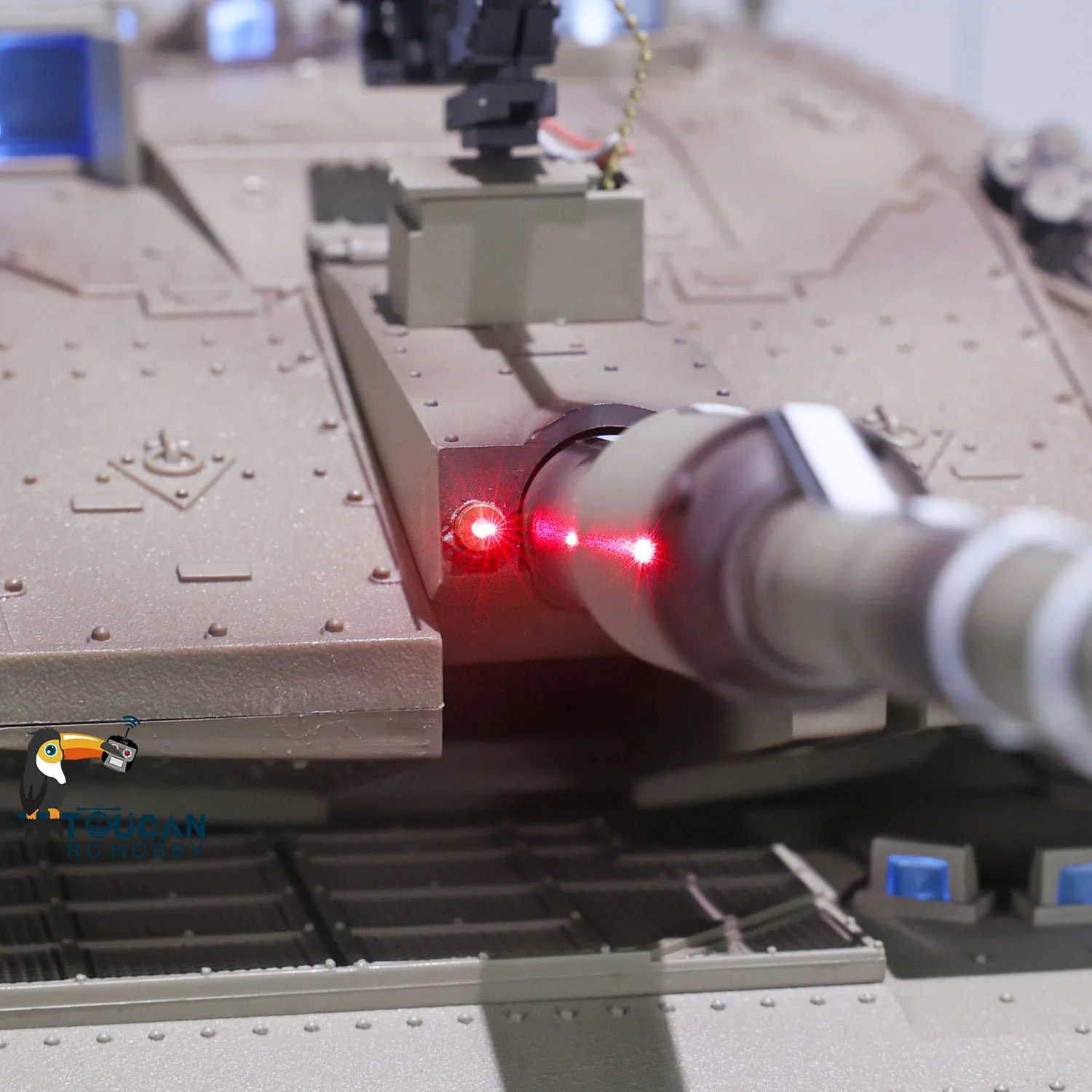 Merkava Heng Long 1/16 RC Battle Tank IDF TK 7.1 MK IV Full Metal Chassis Barrel Recoil Laser Aiming Light Model Toy TH22666 5