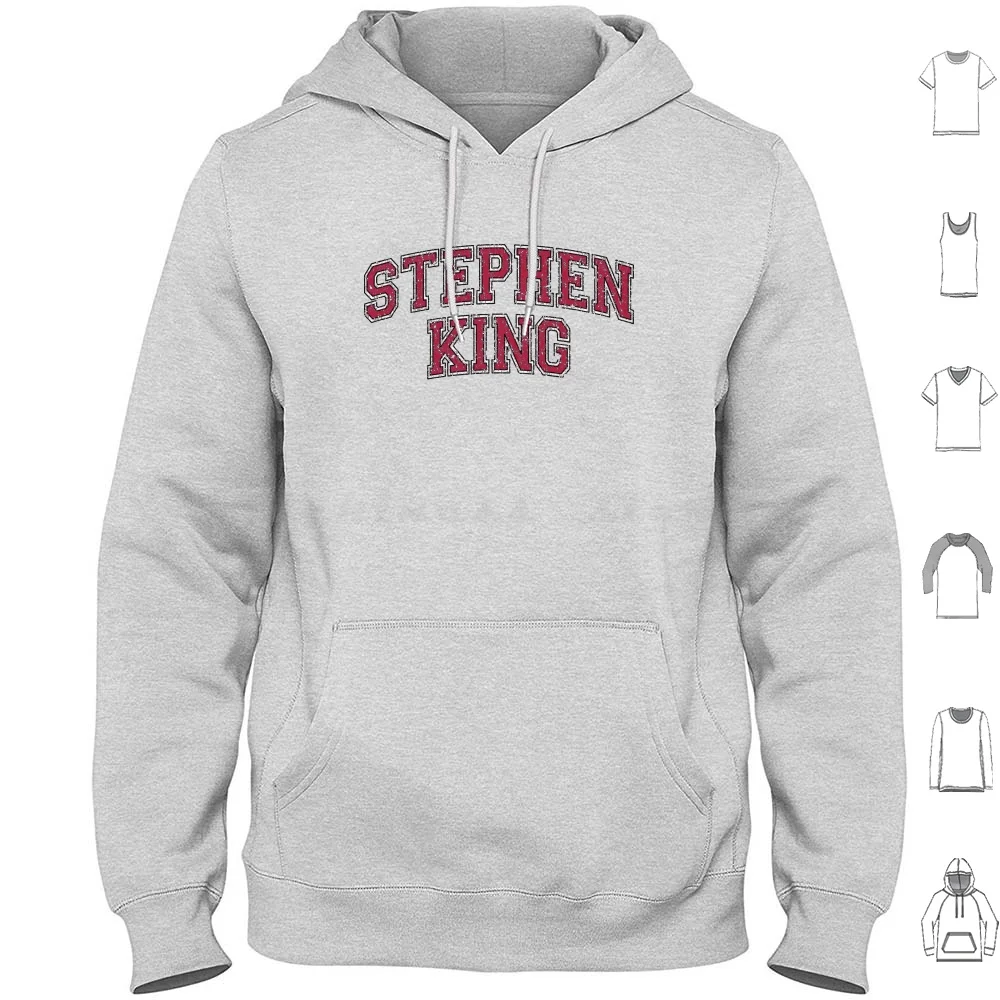 Stephen King University Felpa Con Cappuccio In Cotone Manica Lunga Stephen King University College Vintage Horror Fan Stephen King It The Stand