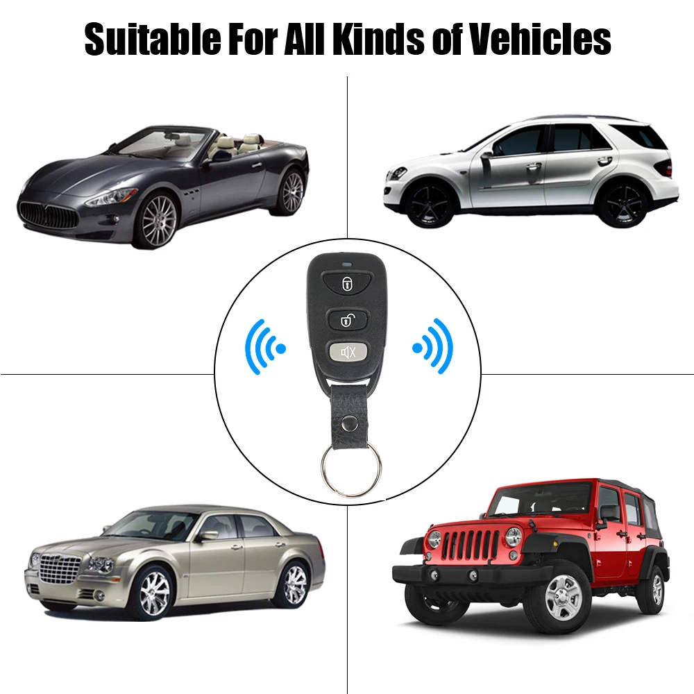 12V Electric Lock Set For Door Window Switch Remote Control Keyless System Locking Actuator Auto Security Alarm Car 