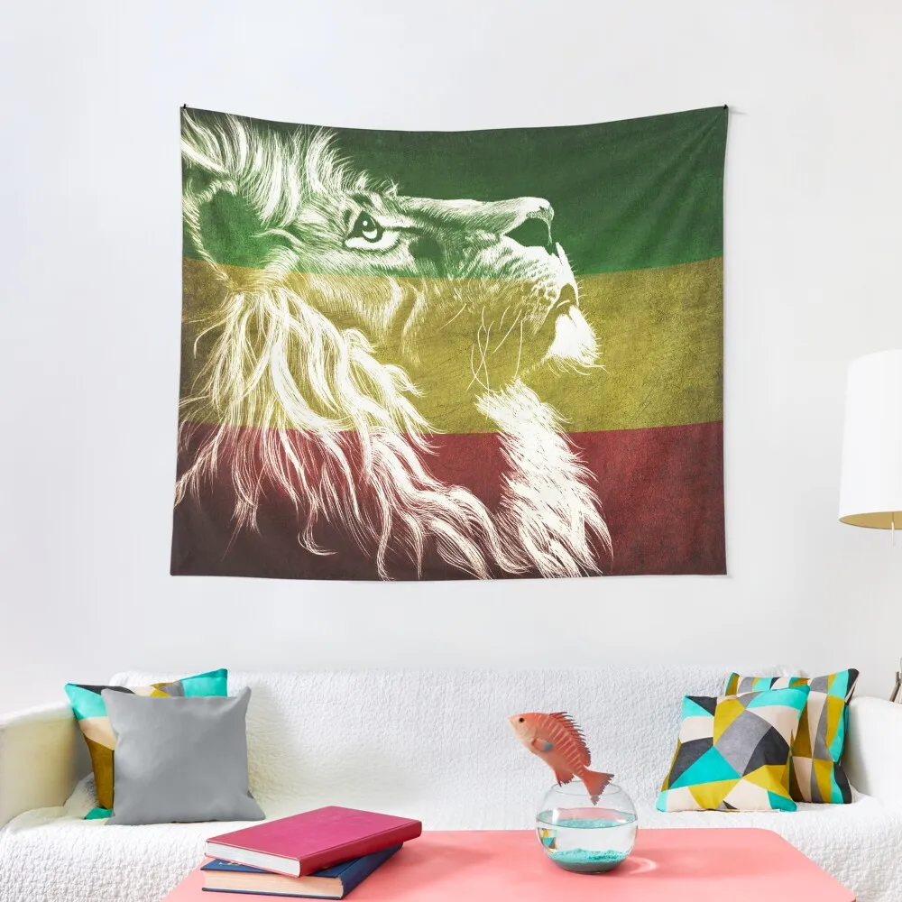 

King Of Judah / Rastafarian Rasta Lion Tapestry Decorative Wall Room Decore Aesthetic For Bedroom Tapestry