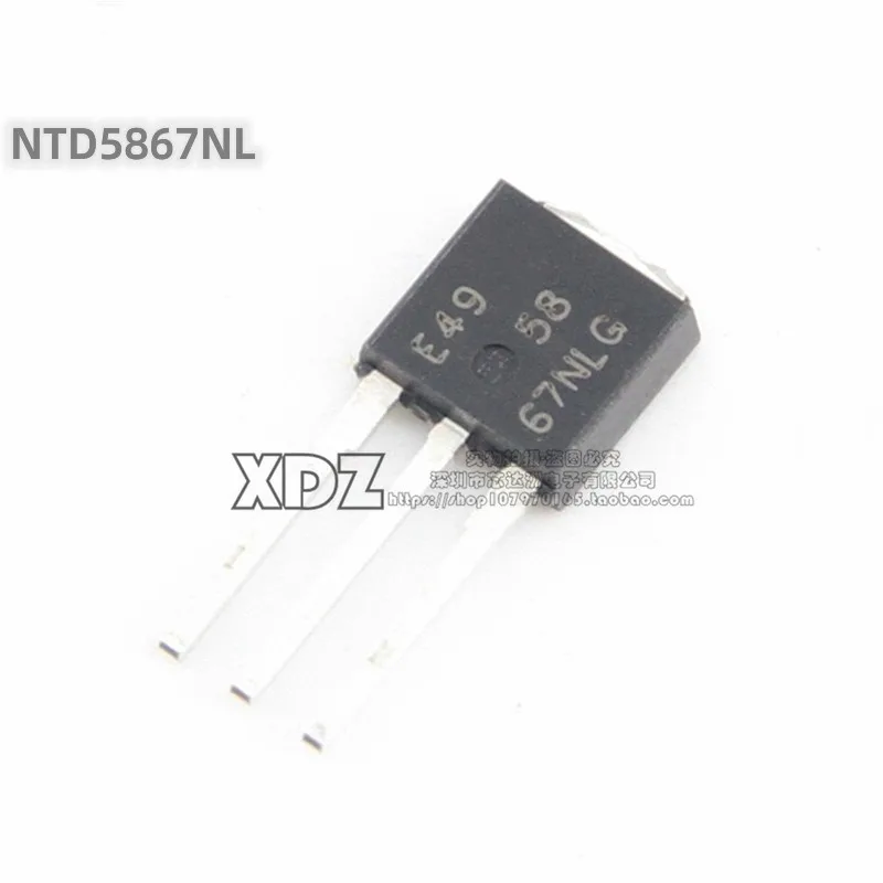 

10 шт./лот NTD5867NLT4G NTD5867NL-1G NTD5867NL шелкография 5867NLG 67NLG TO-251 пакет полевой транзистор МОП