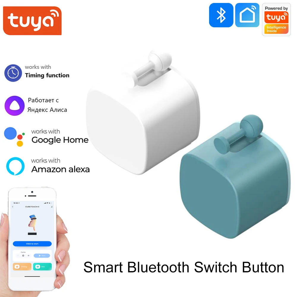 

IHSENO Smart Switch Button Pusher Bluetooth Finger Robot Tuya Smart Life App or Timer Control Compatible With Alexa Google Home