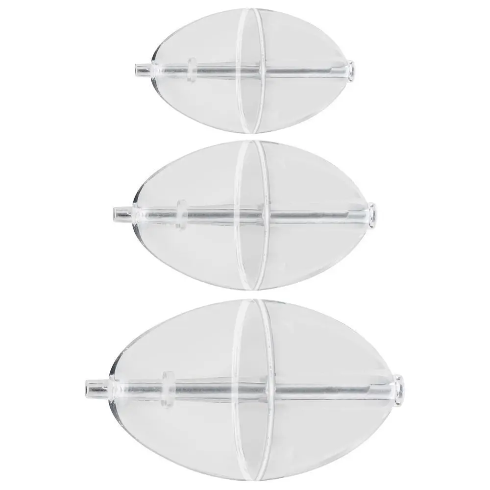 Description Picture 5 of itemPlastic Fishing Plastic Clear Surface Float Vertical Oval Transparent Oval Bubble Float Floodability Transparent