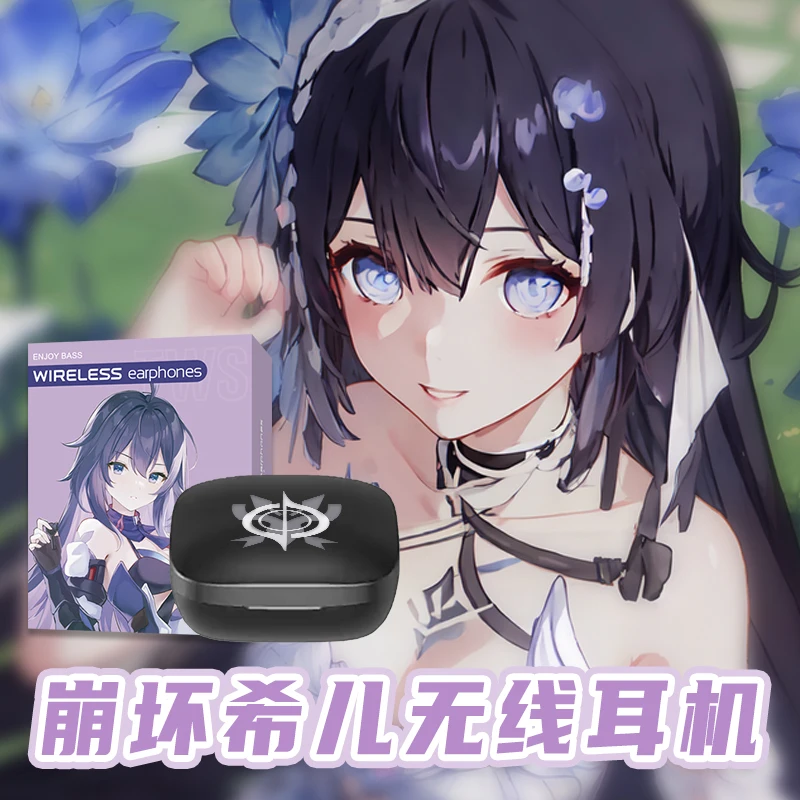 

Honkai: Star Rail Kafka Cos Bluetooth Earphones Seele Silver Wolf Cosplay Wireless Earbuds For Android 5.0 HD Accessories
