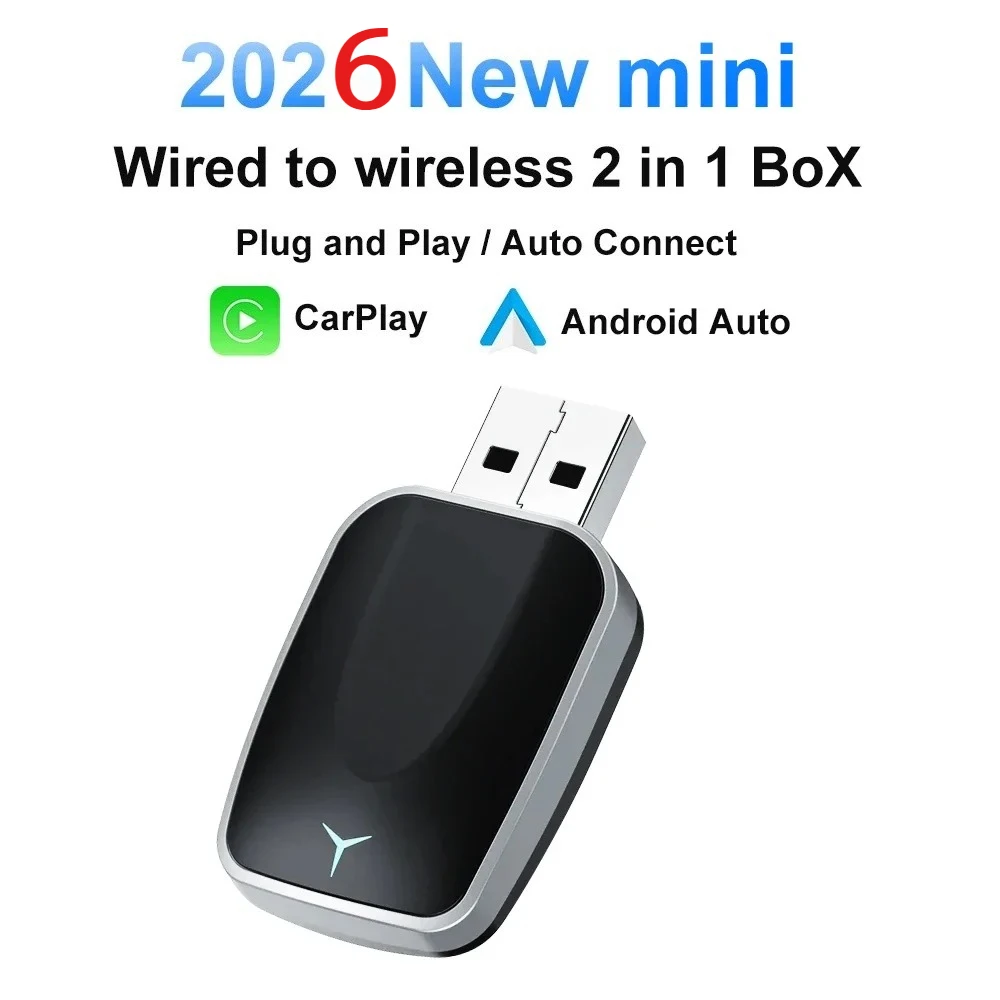 Wireless CarPlay Android Auto Adapter Mini Box Universal Car Dongle