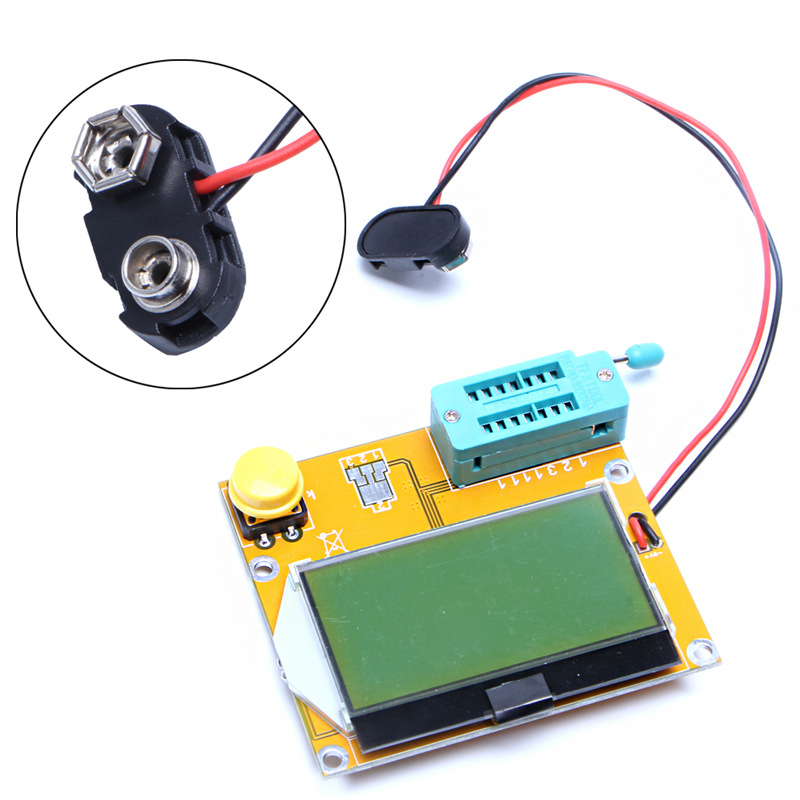 LCR-T4 ESR Meter Transistor Tester Diode Triode Capacitance SCR Inductance For MOMOS/PNP/NPN LCR 12864 LCD Screen Tester