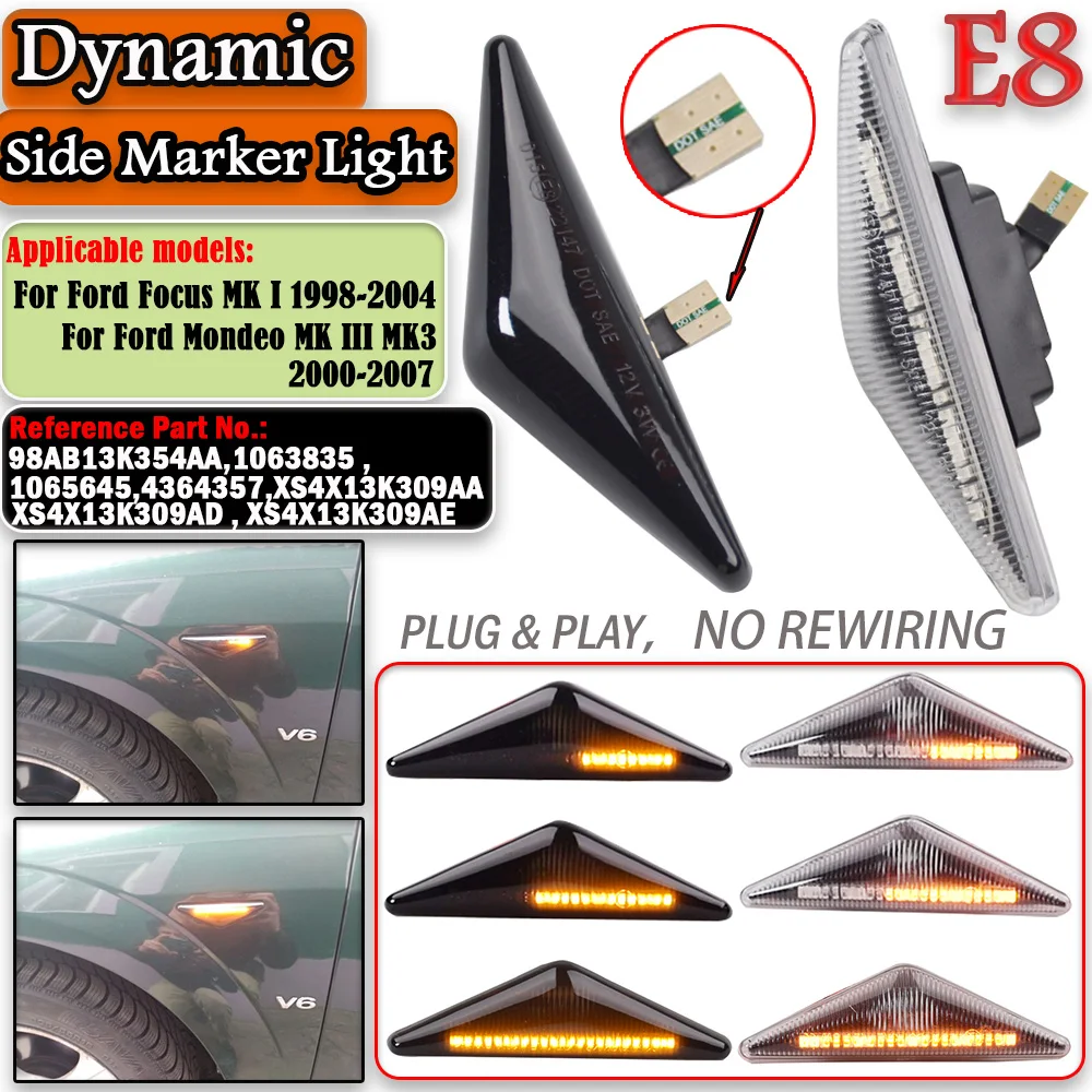 LED ̳ ̵ Ŀ,  õ,    ǥñ,  MONDEO 3 MK3 FOCUS 1 MK1, 1998-2007, 2 