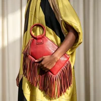 Pochette à franges vintage et personnalisée pour femme, sac à main tendance style streetwear Y2K 5