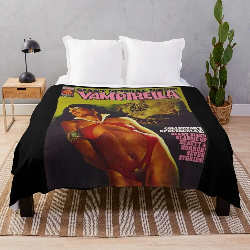 

GOODY! ANOTHER GREAT VINTAGE VAMPIRELLA MAGAZINE COVER! #63 Throw Blanket Shaggy Travel Blankets