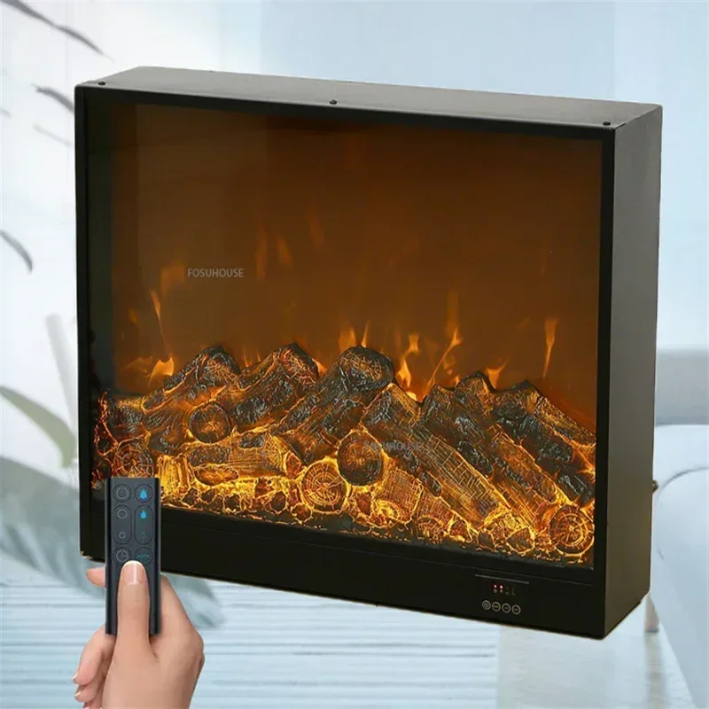 American Flame Simulation Fire Electric Fireplace Home Decoration Homestay Living Room Embedded TV Stand Fake Fireplace Heater