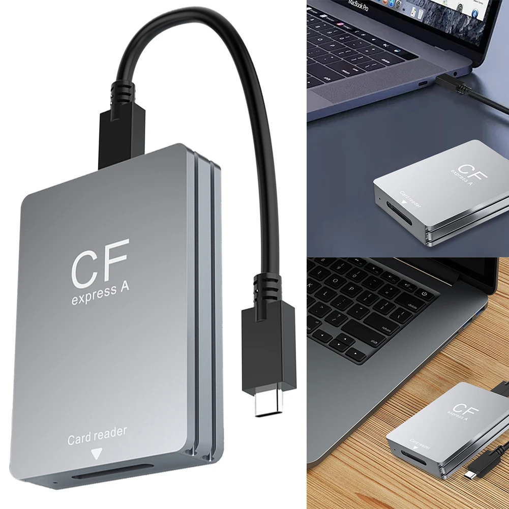 CFexpress A 타입 카드 리더, USB C-USB A 케이블 카드 리더 어댑터, 안드로이드, 윈도우, 맥 OS 지지대