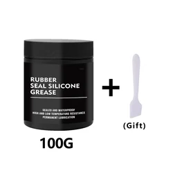 Waterproof Silicone Lubricant Grease for Rubber Seal Conditioning and Maintenance (100g)