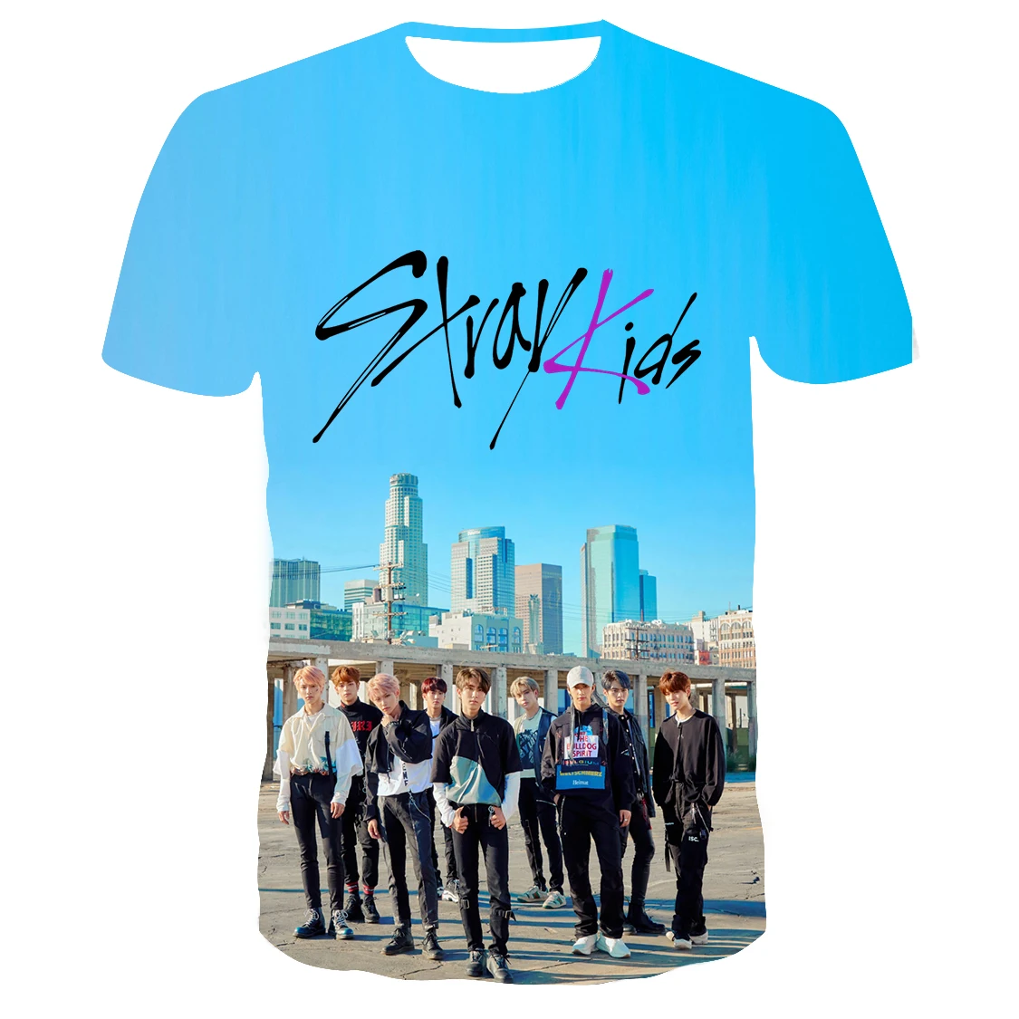 T-shirts Kpop Band Stray Kids 3D Print Men Women O-Neck T-shirt Casual Oversized Harajuku Streets Tees Tops kids Tshirt Clothing