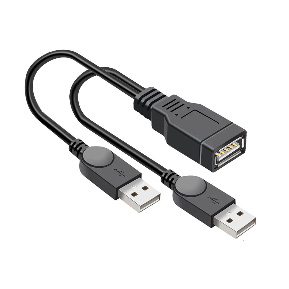 High-Speed USB 3.0 Dual Power Data Extension Y Cable