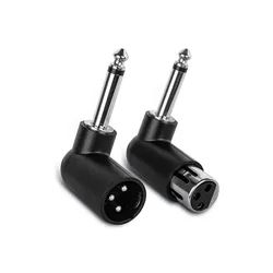 Premium XLR to 1/4 Inch Audio Adapter - Balanced 3 - Pin Connection for Professional Audio Equipment (Male with Female)
