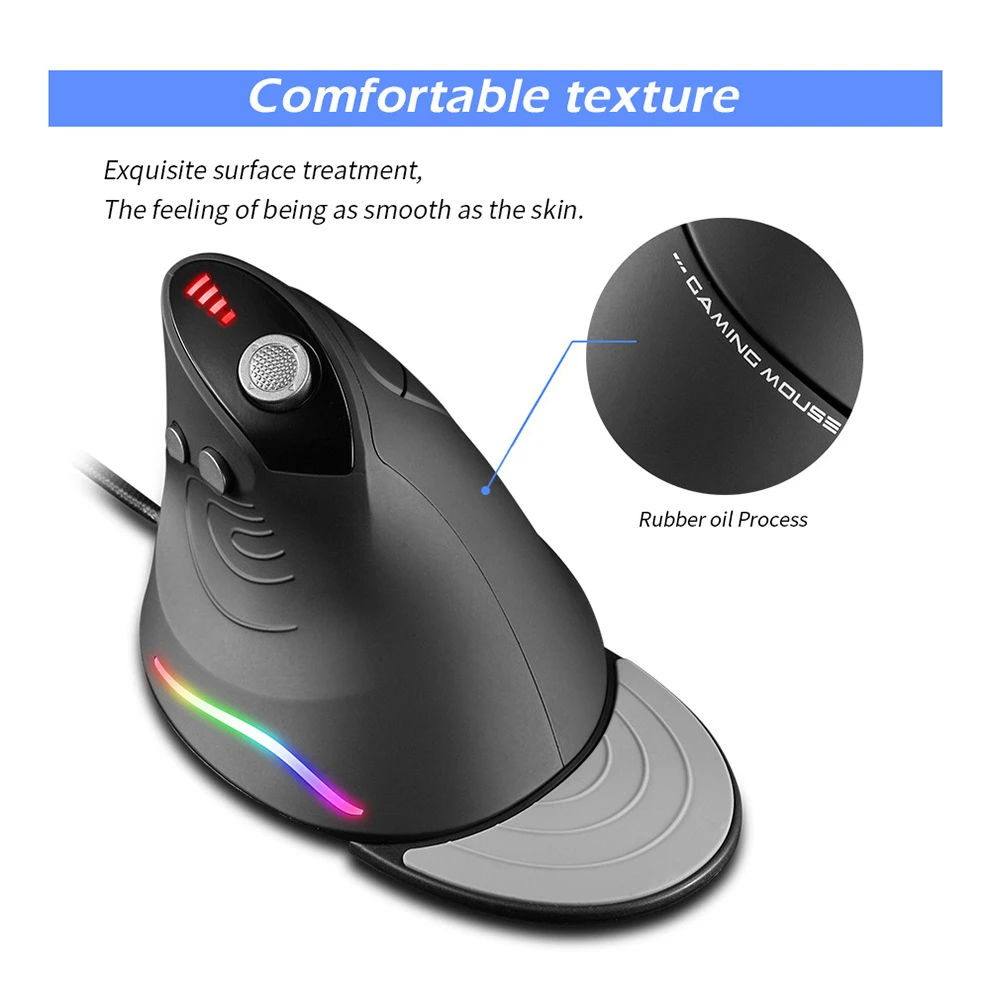 RGB Mouse para Gamer Desktop Laptop PC