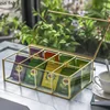 Transparent Glass Jewelry Box Rectangular Storage Boxes Jewelrys Display Box Multi-grid Jewelry Organizer Cosmetic Boxes Tray 2