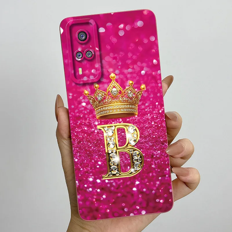 Elegant Crown Letter Silicone Soft Phone Case - Protective Shell Back Cover s