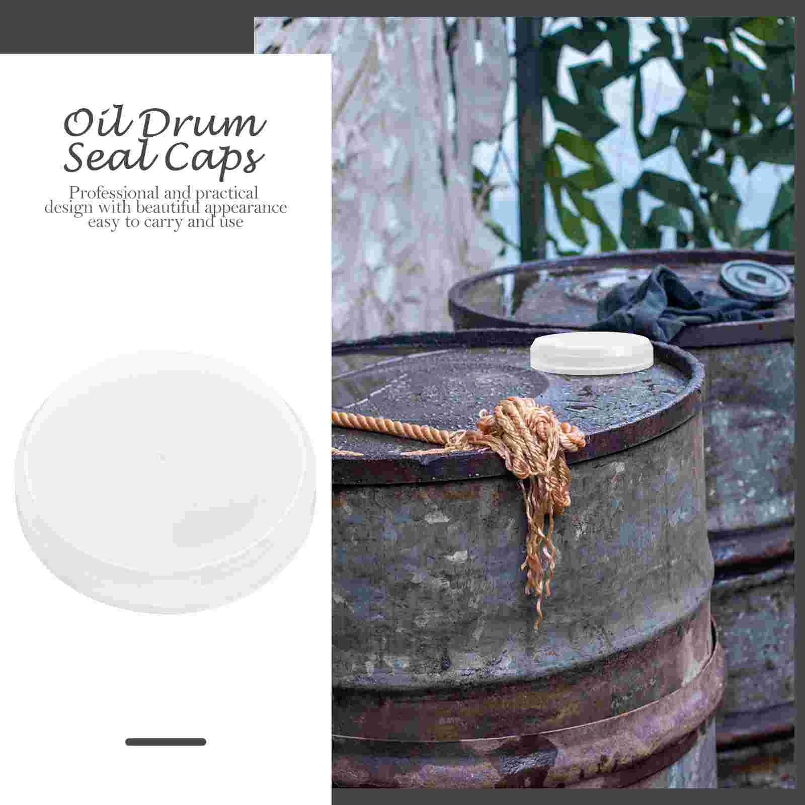 50 Pcs Iron Drum Sealing Cover Oil Covers Sealed Cap Bucket Storage Caps Gallon Lids Dustproof Plastic
