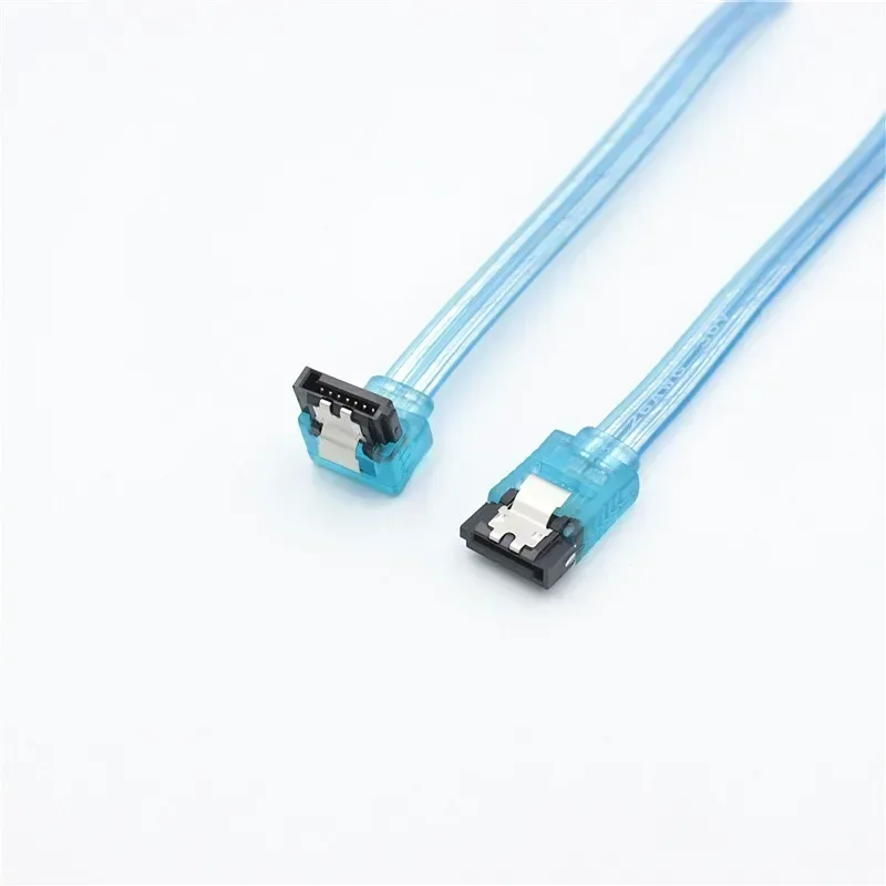 SATA 3.0 III 하드 디스크 드라이브 직선 케이블 직각 케이블, HDD SSD 데이터 직렬 ATA 코드 라인, AllCopper 데이터 케이블, 480 MB/S, 1m