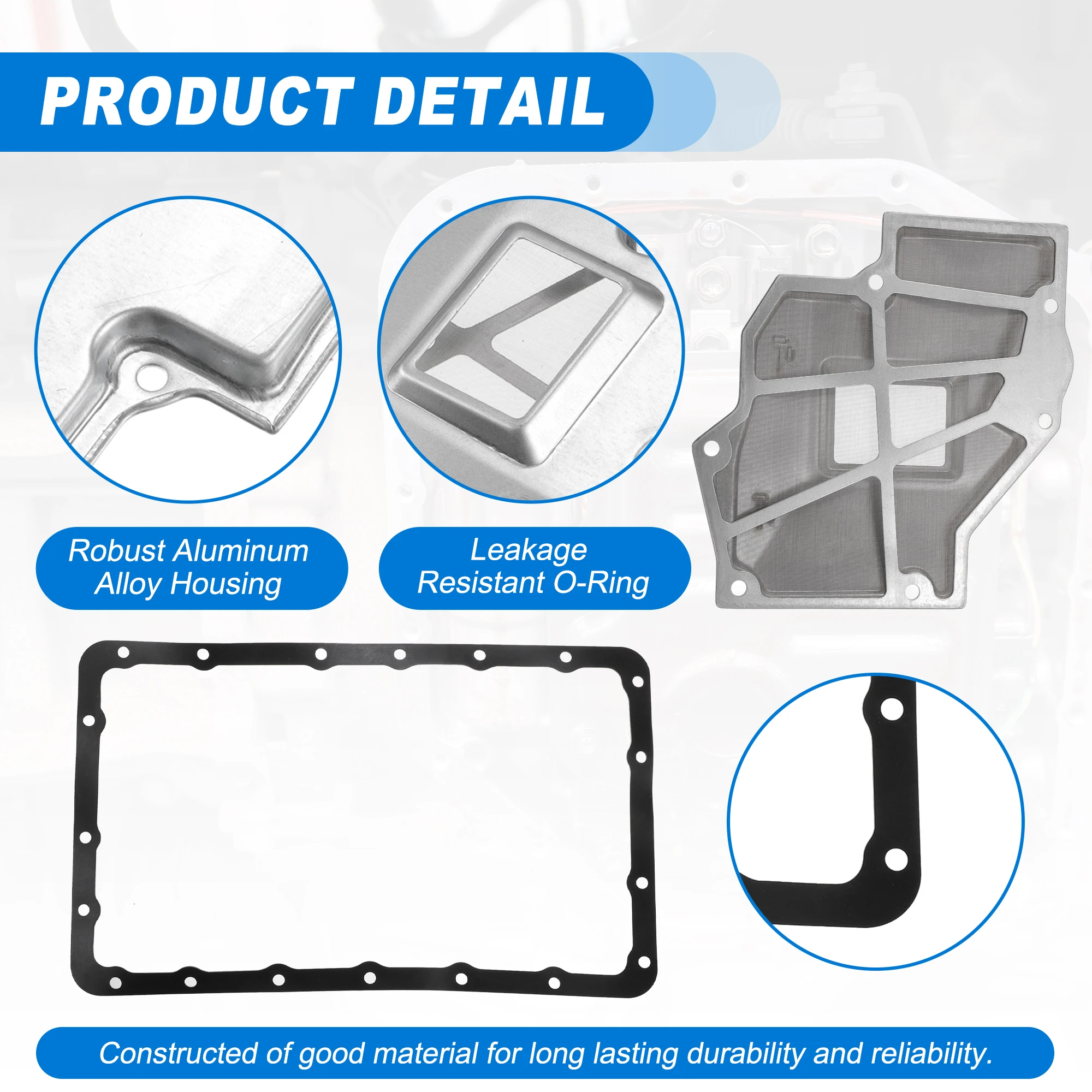 Automatic Transmission Filter CVT Oil Cooler Filter Oil Pan Gasket Kit UXCELL A340F A340H For Mitsubishi Montero 1997-2002