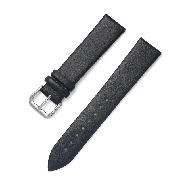 Ultra Thin Leather Watch Strap - Soft, Plain, and Waterproof Band
