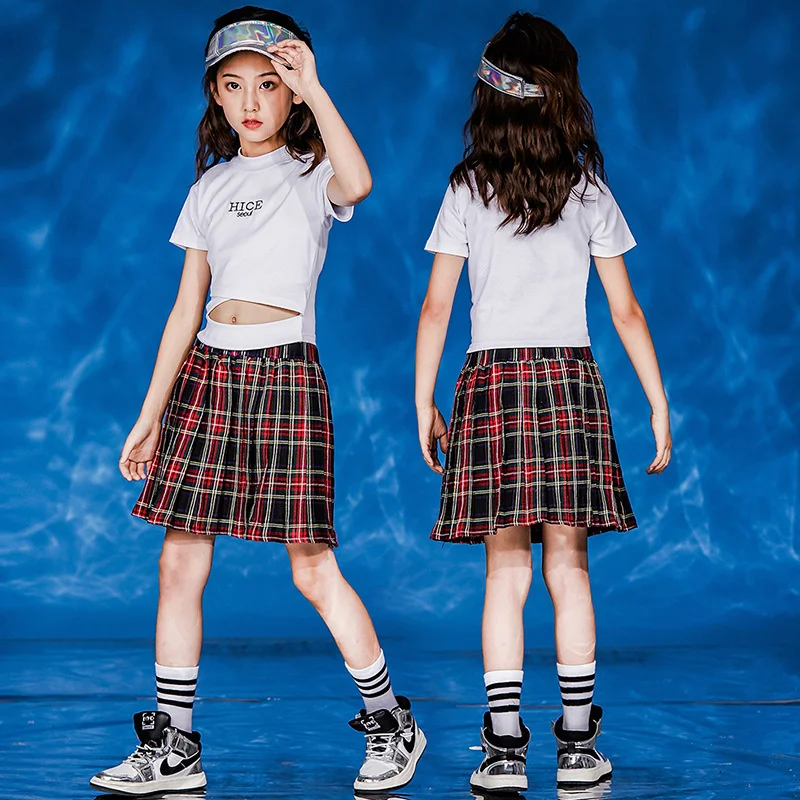 

Модная одежда для уличных танцев для девочек Одежда для джазовых танцев Женская Корейская версия модная детская одежда для девочек