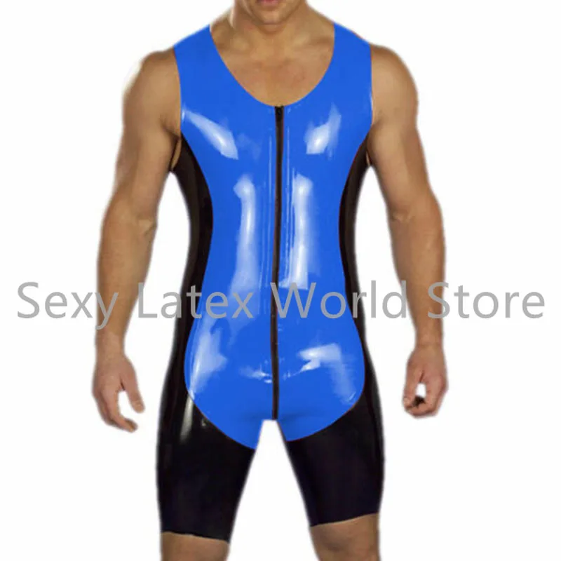 

Латексный резиновый боди Gummi, без рукавов, комбинезон для фитнеса, Размер 0,4 мм
