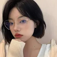 Luxury Anti-blue Light Myopia Glasses Trendy Women's Minus Diopter Eyewear Fashion Near Sighted Glasses Prescription Eyeglasses 2