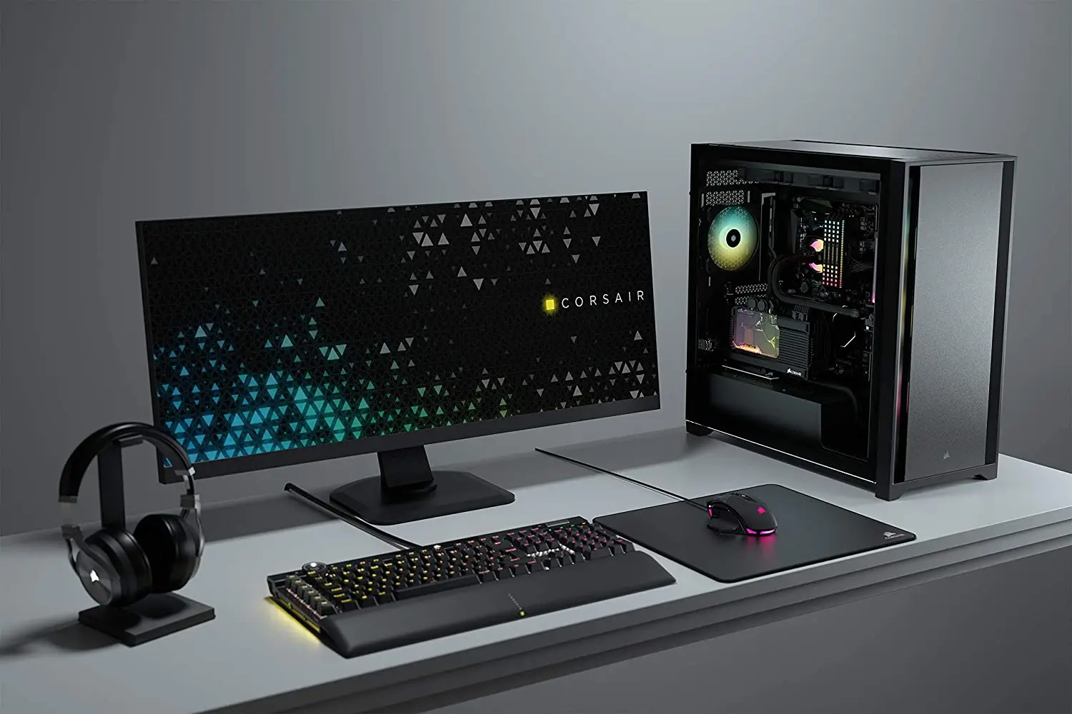 Corsair 5000D Vetro Temperato Mid Tower Atx Case Pannello Frontale In Acciaio Solido, Sistema Di Gestione Dei Cavi Corsair Rapidroute Incluso Due