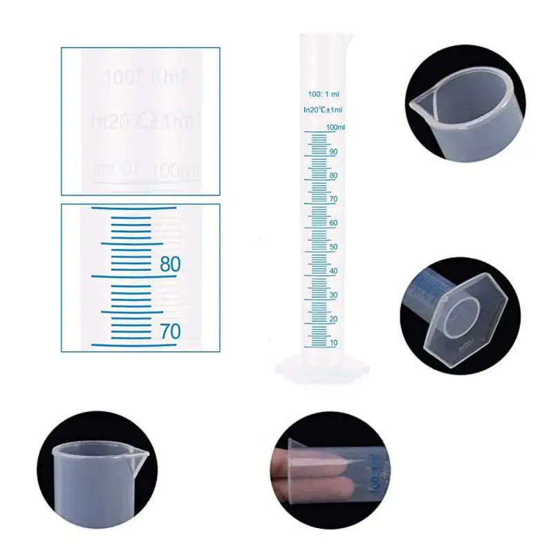 Transparent Plastic Graduated Cylinder
