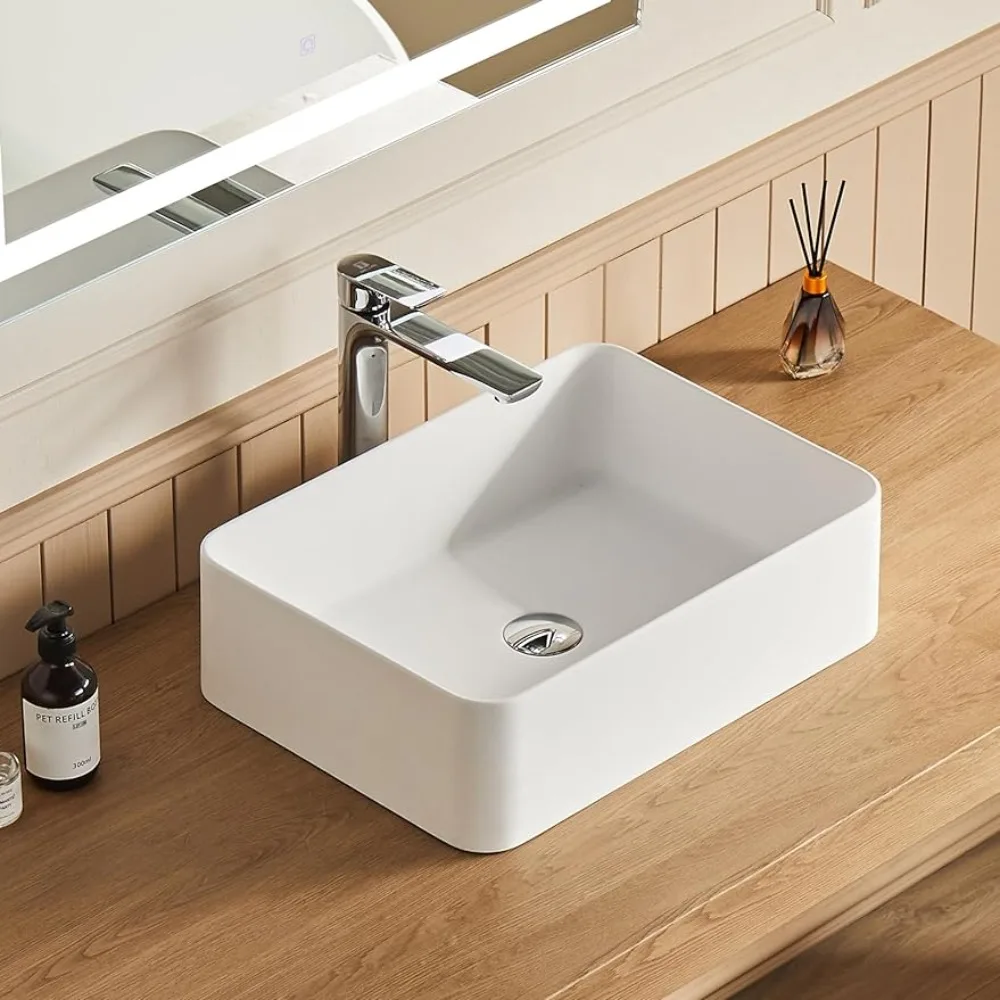 

Washbasin Bathroom Sinks Rectangle Vessel Sink Washhand Stand Wash Basin Washbasins Furniture Shampoo Fixture Home Improvement