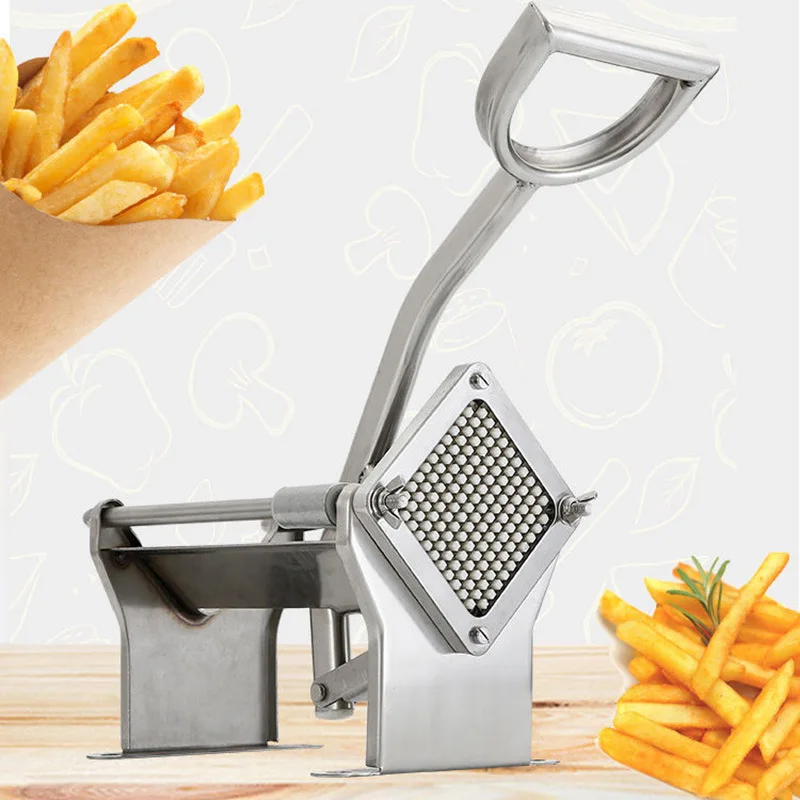 

Multifunctional Manual French Fries Cutter Stainless Steel Potato Slicer Horizontal And Vertical Dual-Purpose Kitchen Radish Cut