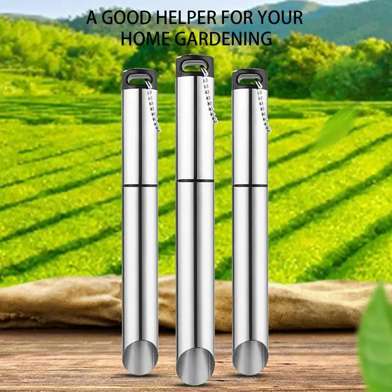 Manual Plant Transplanter Metal Manual Plant Transplanter Portable Gardening Supplies Wear-Resistant Transplanter Tool For 3