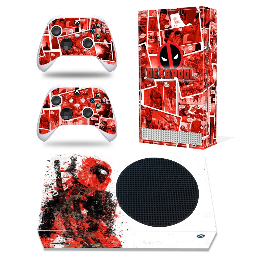 Marvel Iron Man Spiderman Skin Sticker Decal Cover for Xbox Series S Console and 2 Controllers Xbox Series S Skin Sticker Vinyl 