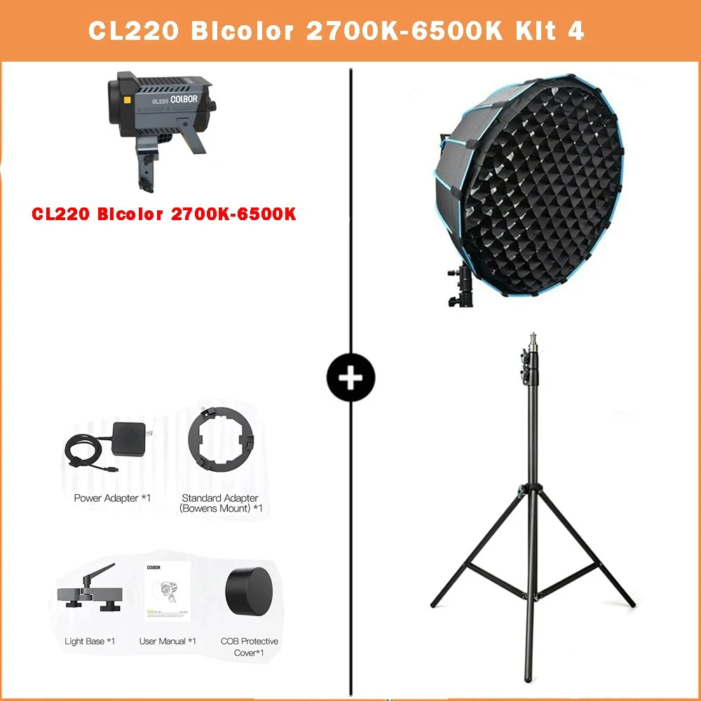 【新品】撮影用LEDライト COLBOR CL220 250W② 220W LED Constant Light for Photography COLBOR CL220 | COLBOR