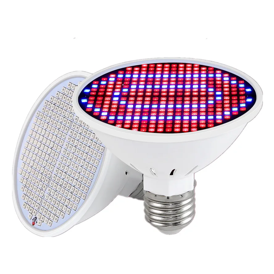 Description Picture 2 of itemLED E27 Grow Light Full Spectrum Greenhouse LED Growing Lights For Indoor Hydroponics Plant Bulb 126 200 300 leds Phyto Lamp