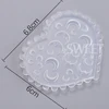 Bow Tie Nail Art Heart Shape Silicone Mold Star Rhinestones Shape Mold Templates Gel Print Stencils Manicure Carving Decoration 6