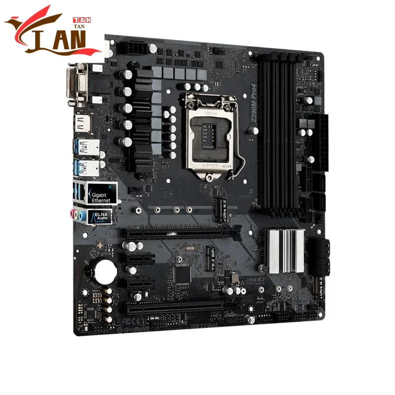 Asrock Z390M PRO4 マザーボード 128 ギガバイト HDMI PCI-E3.0 M.2
