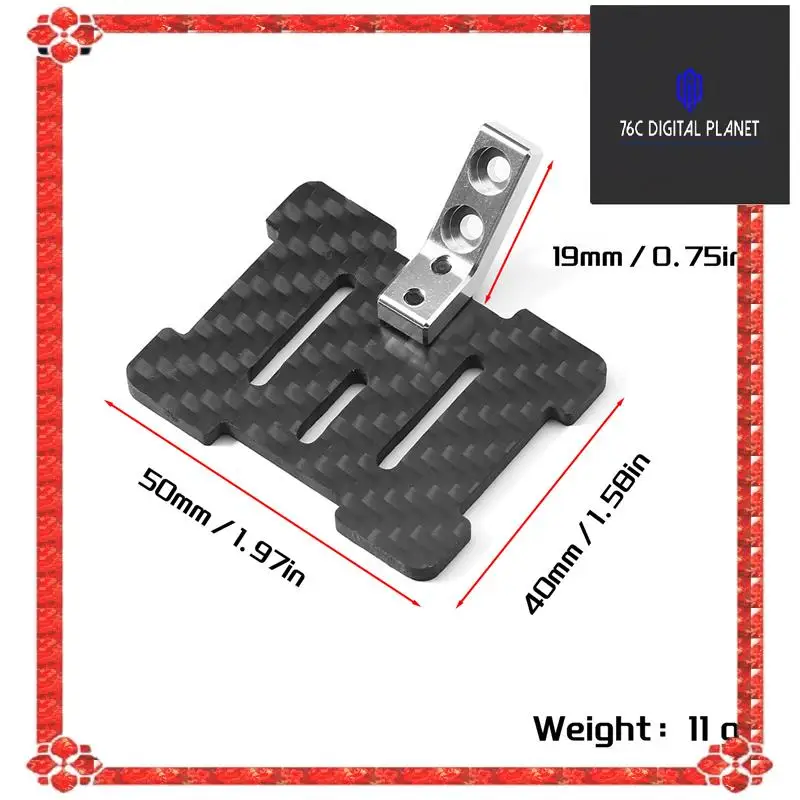 Carbon Fiber ESC Mount Plate For TAMIYA 1/10 Bbx 01 Bbx-01 Upgrade Replacement Accessories