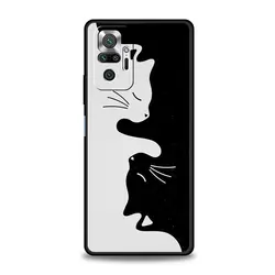 Cartoon Cat Black Phone Case Cover for Note 14Pro 4G (A1)