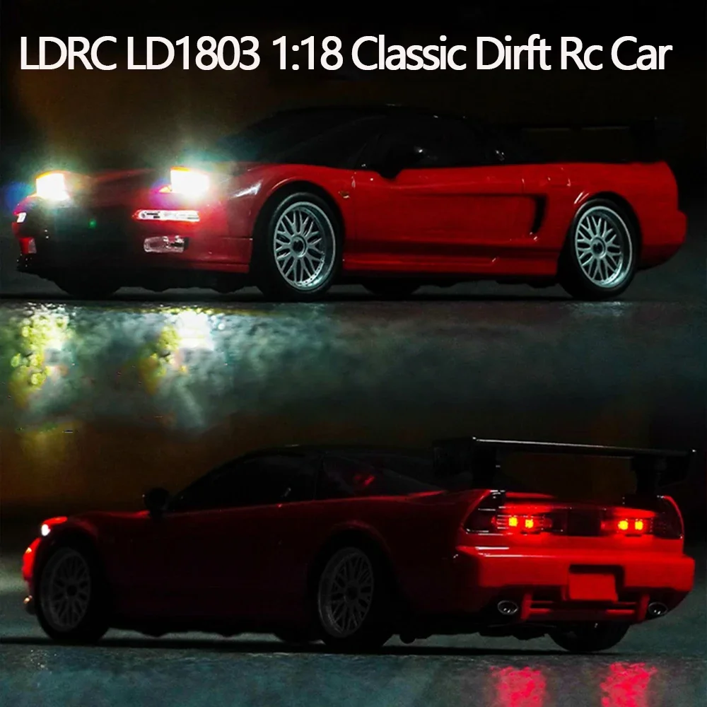 

LD1803 LDRC NSX 1/18 2.4G 2WD RC Car Drift Vehicles RTR Simulation LED Lights Full Scale Remote Controlled Model Children Toys