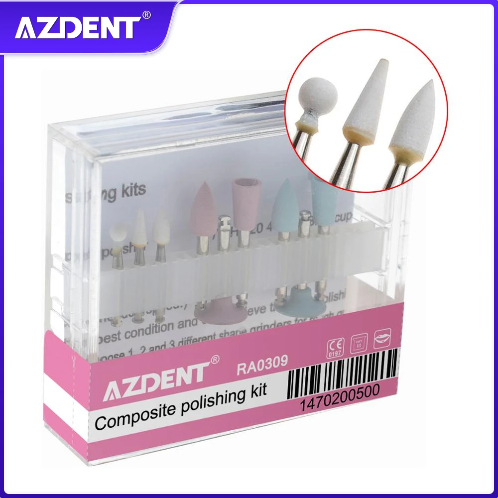 Azdent Dental Silicone Grinding Heads Composite Polishing For Lowspeed