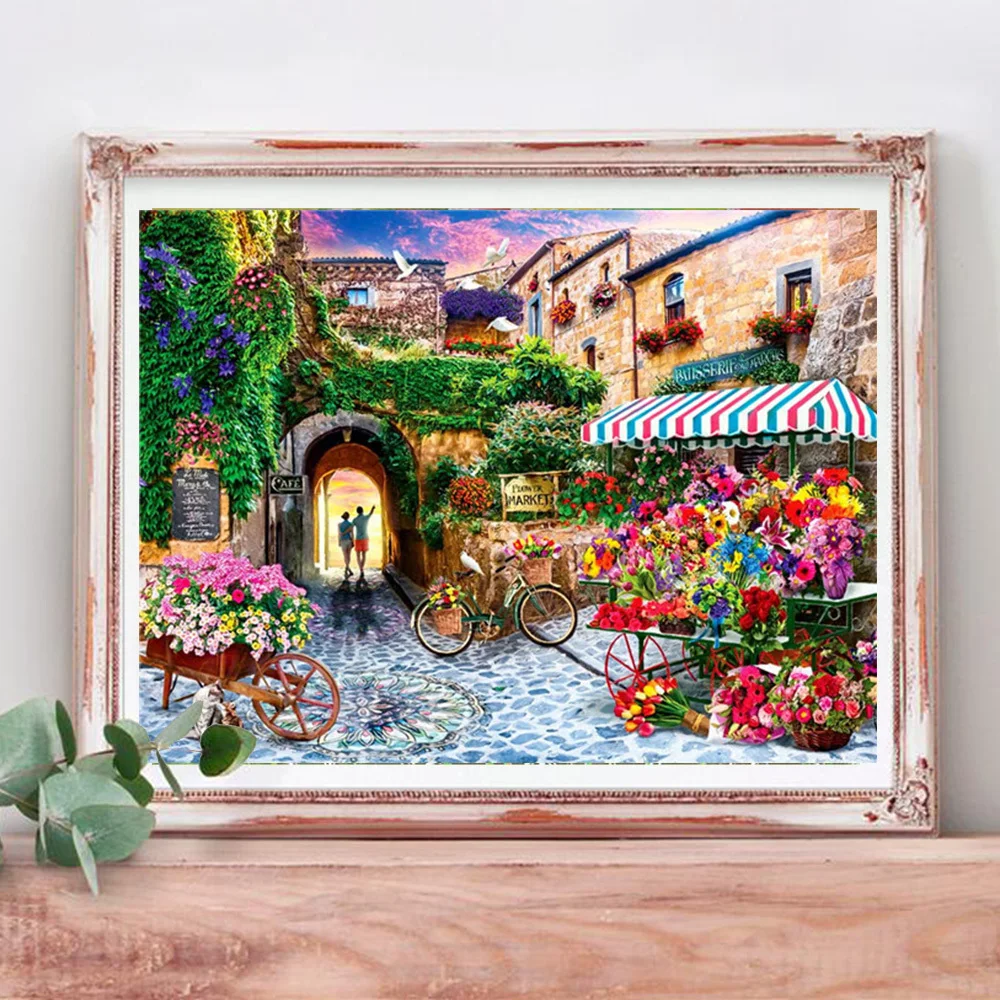 

Алмазная 5D картина с цветочным рисунком YI BRIGHT, вышивка крестом из страз, ручная работа, подарок