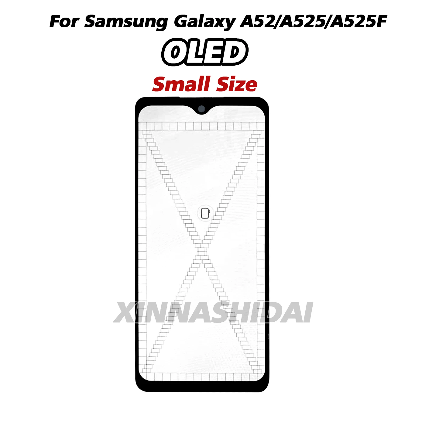 프레임이 있는 OLED 디스플레이 화면, 삼성 갤럭시 A52 5G A526B LCD 디스플레이, 디지털 터치 스크린, A6.5 인치