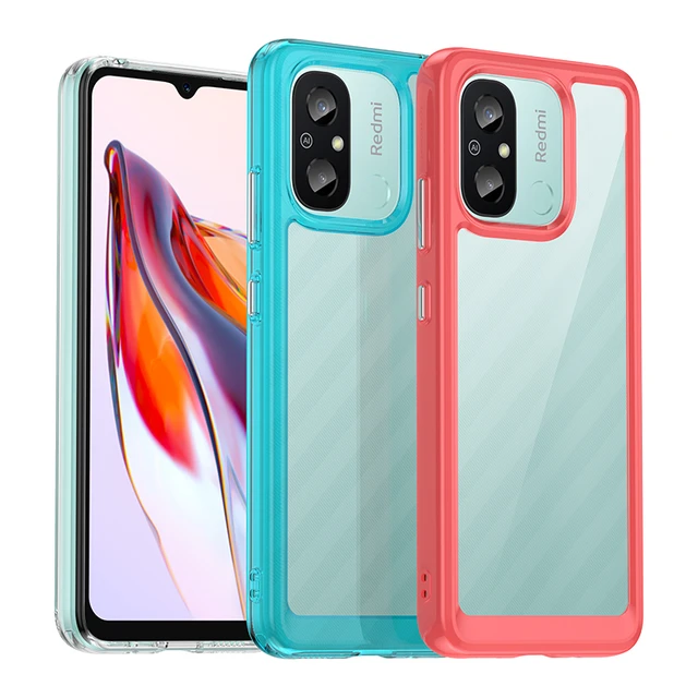 Funda para Xiaomi Redmi 13C 12C, carcasa de silicona suave, TPU  transparente, parachoques ajustado para Redmi 12C 12 C, funda trasera  transparente para teléfono - AliExpress