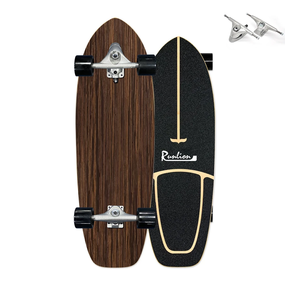 Trucks De Skateboard Surfskate 7 Pouces - Alliage Argenté - Arrivée Surf