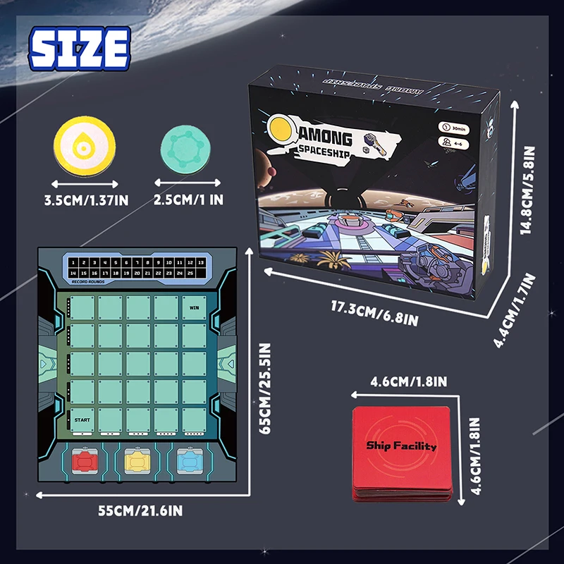 Galactic Strategy Board Game &ndash; Showcase Your Disguises and Skills for 4-6 Players, Perfect for Teens and Adults, Ideal Holid