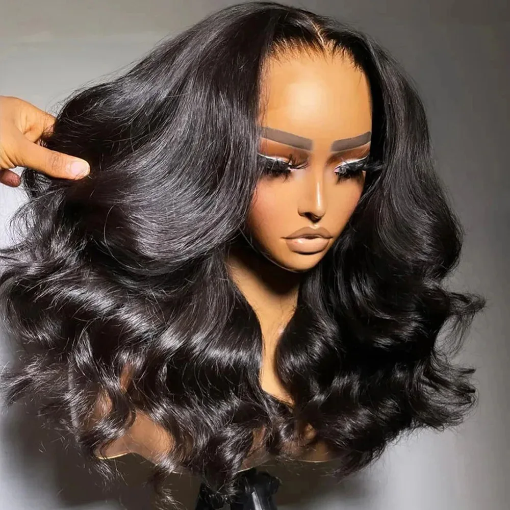 

7x5 Glueless Preplucked Human Wigs Ready to Go 180 Density Body Wave Short Bob Wigs Human Hair 13x4 Lace Frontal Human Hair Wig