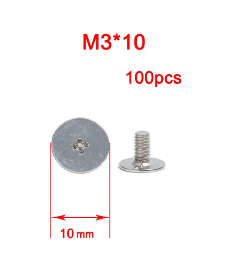 Tornillos de soporte de eje de pantalla de tornillo de bisagra, cabeza grande para computadora portátil LCD, cubierta superior, carcasa trasera, tornillo de espiga